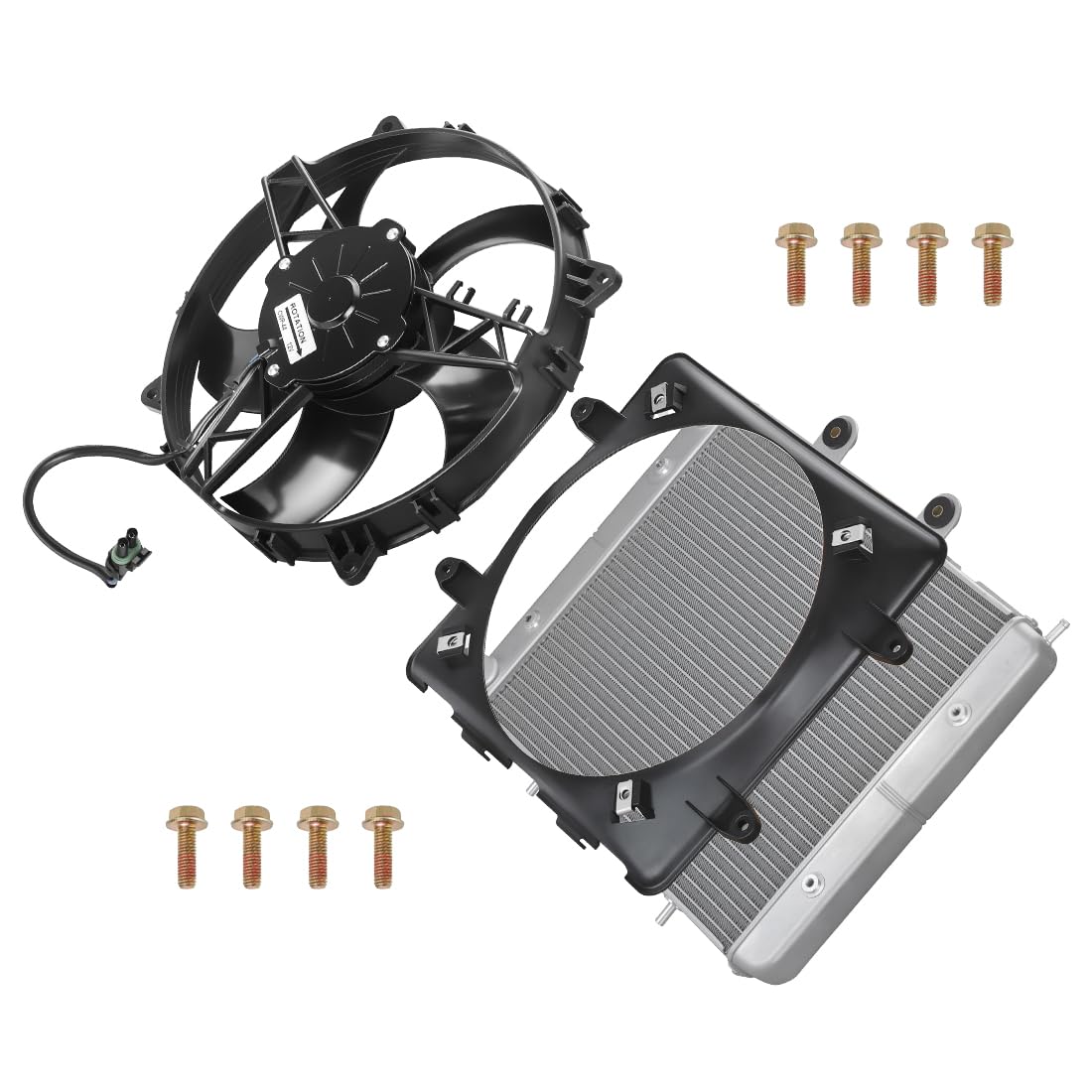 Radiatore in alluminio con ventola di raffreddamento per Polaris Sportsman | per Polaris Sportsman 700 800 MV7 2004–2014 1240521 2410413