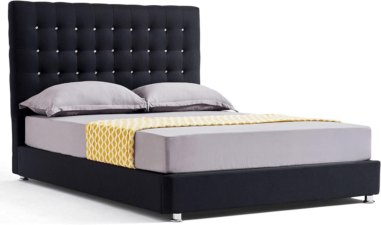 VALYOU Furniture The Douglas Upholstered Platform Bed Frame