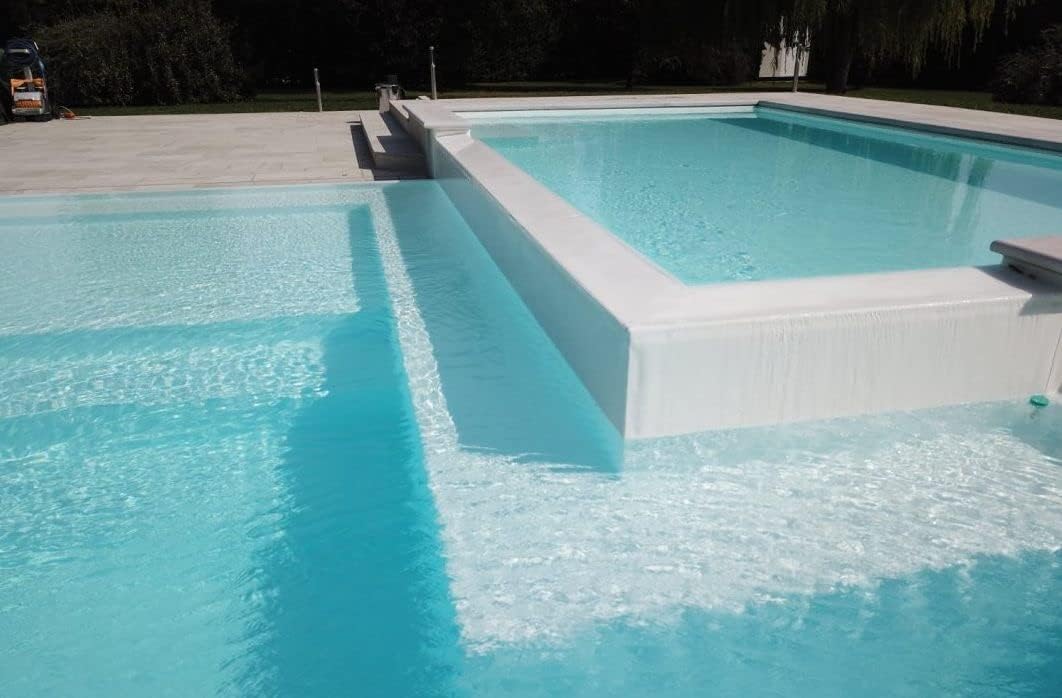 Hyper-Plast Vernice Impermeabilizzante per Piscine - Rivestimento Plastico, Idrorepellente, Facile Applicazione - Disponibile in Vari Colori e Formati. (Bianco RAL 9010, 6 KG)