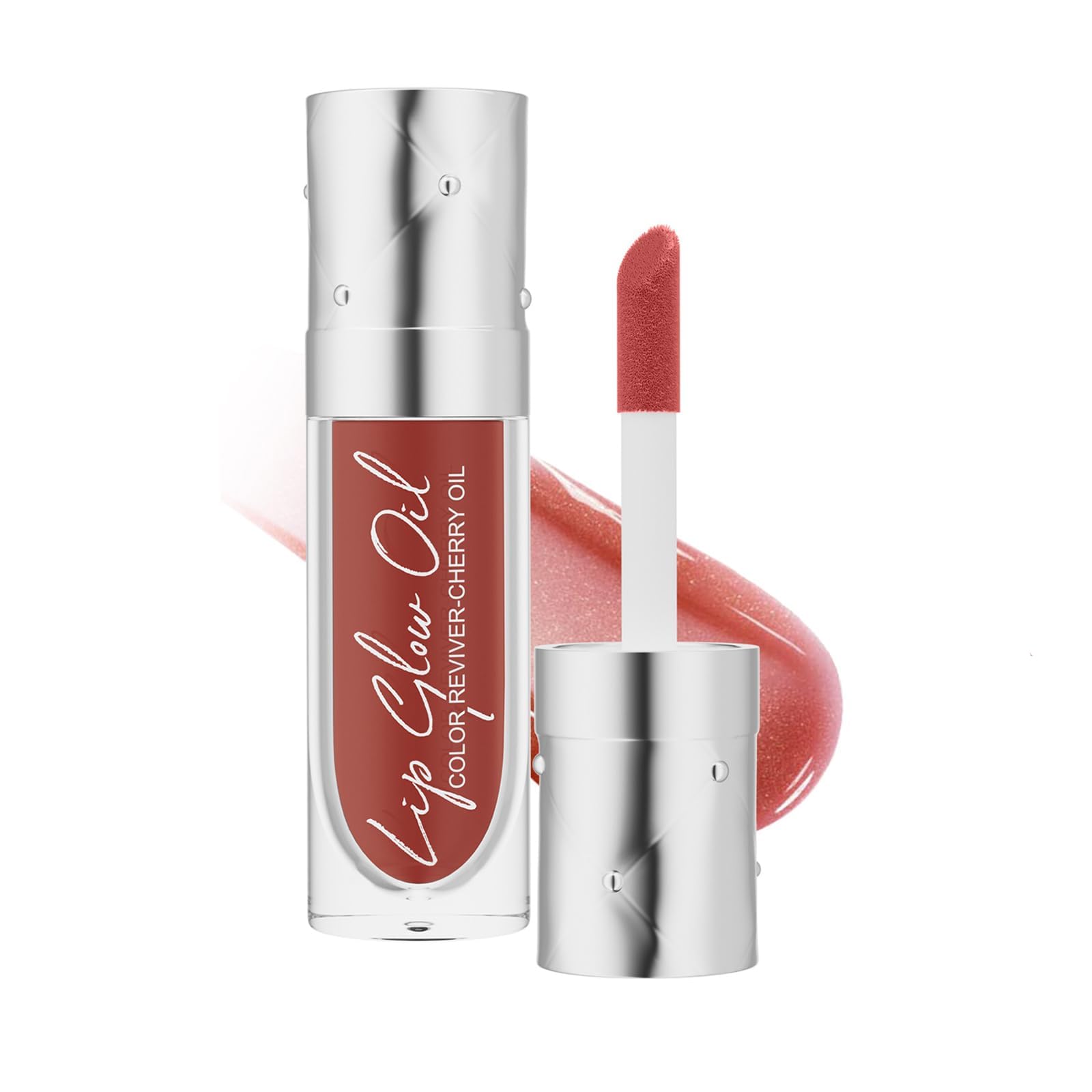 NALACAL Hydrating Lip Oil Clear Crystal Jelly Gloss for Moisturized, Non-Sticky, Plumped Lips - Korean Fashion Lip Care (#04)