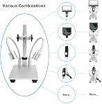 Aluminum Alloy Stand for USB/WiFi/LCD Digital Microscope Camera, Cainda Universal Metal Stand Holder