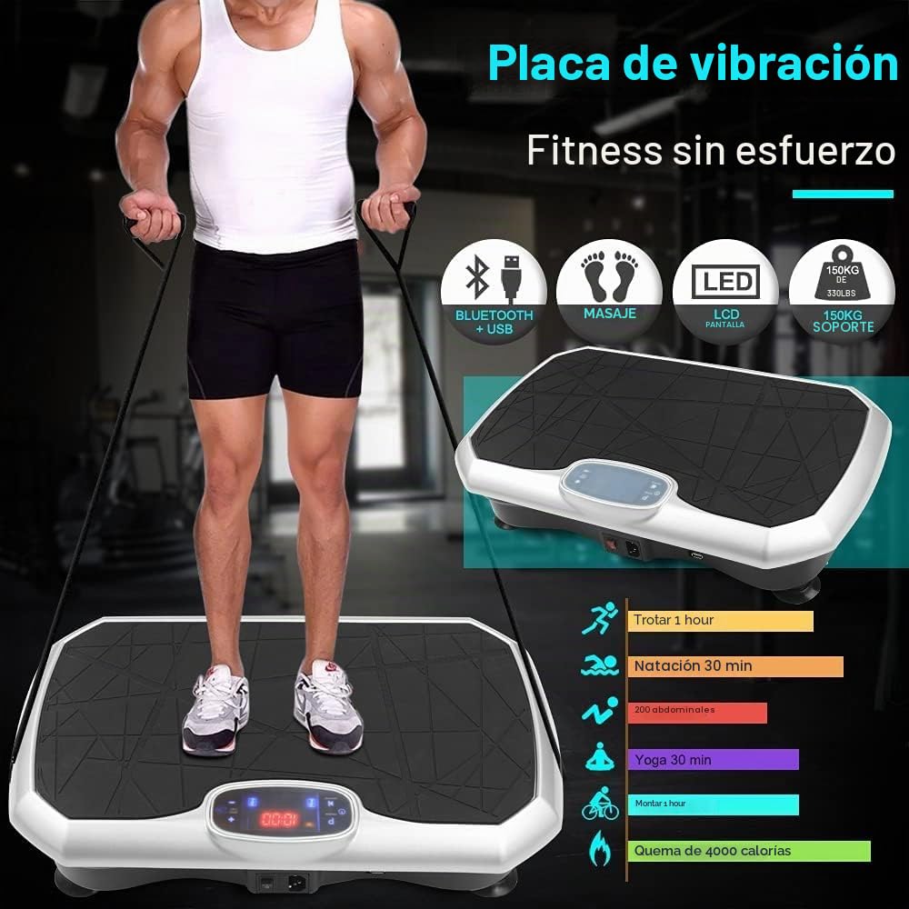 Máquina de ejercicios con placa de vibración, pérdida de peso, entrenamiento en casa, gimnasio, oscilación del motor para perder peso, modelado de entrenamiento en casa