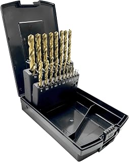GREYWOLF 19-Piece Cobalt Drill Set, M35 Industrial Grade, HSS Drill (1mm - 10mm), 0.5mm Graduated, for Stainless Steel, Cast Iron & Carbide with Indexed Storage Box (19)