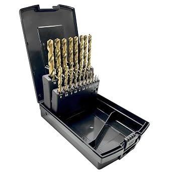 GERYWOLF 19 pcs Cobalt Drill Bit Set, M35 Industrial Grade, HSS Drill Bits 1mm-10mm 0.5mm Stepped, for Stainless Steel, Cast Iron and Hard Metals, with Indexed Storage Box