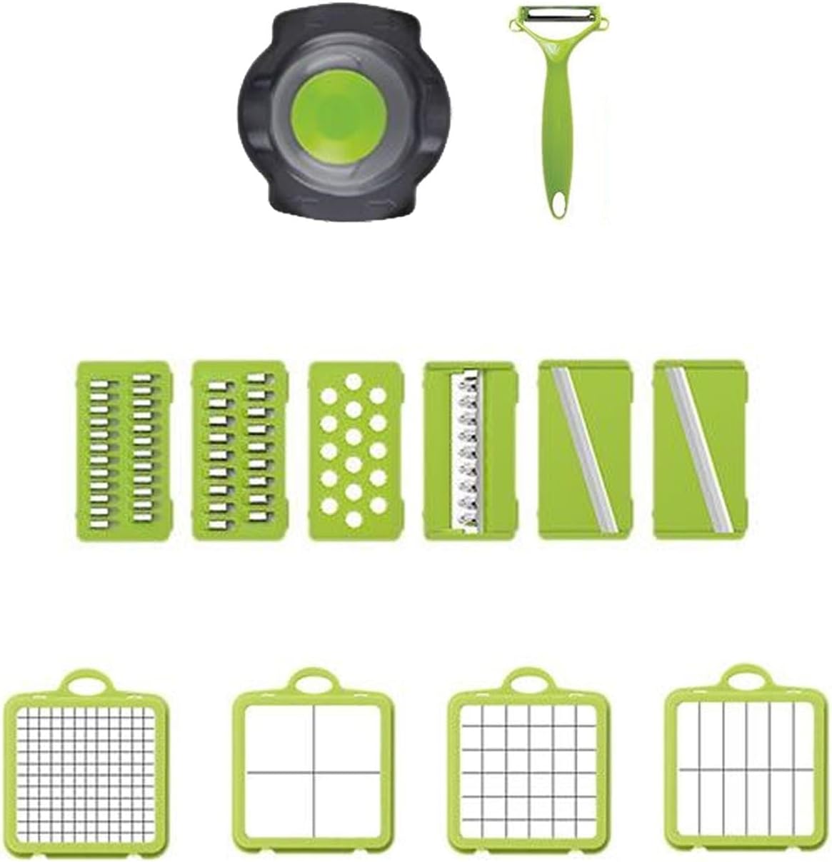 Vegetable Chopper with Containers – Multi-Functional Slicer, Dicer, Shredder & Cutter with Built-In Cutting Board – Perfect for Meal Prep, Onions, Veggies, Fruits 28 Total PCS