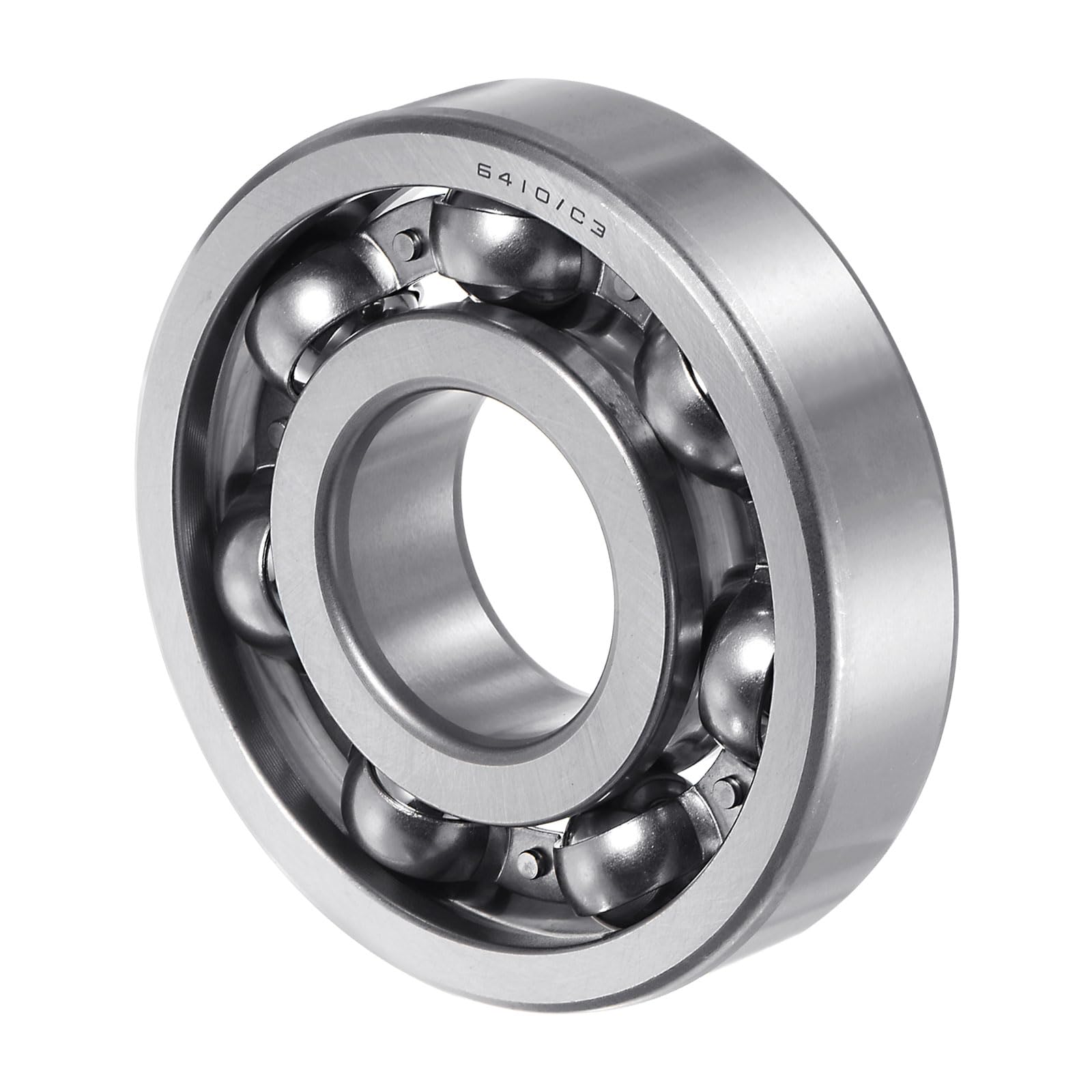 Rodamiento de Bolas de Ranura Profunda 6410 de 50x130x31 mm, con Holgura C3, Rodamiento Radial de Tipo Abierto de Acero Cromado ABEC1, de Una Sola Hilera
