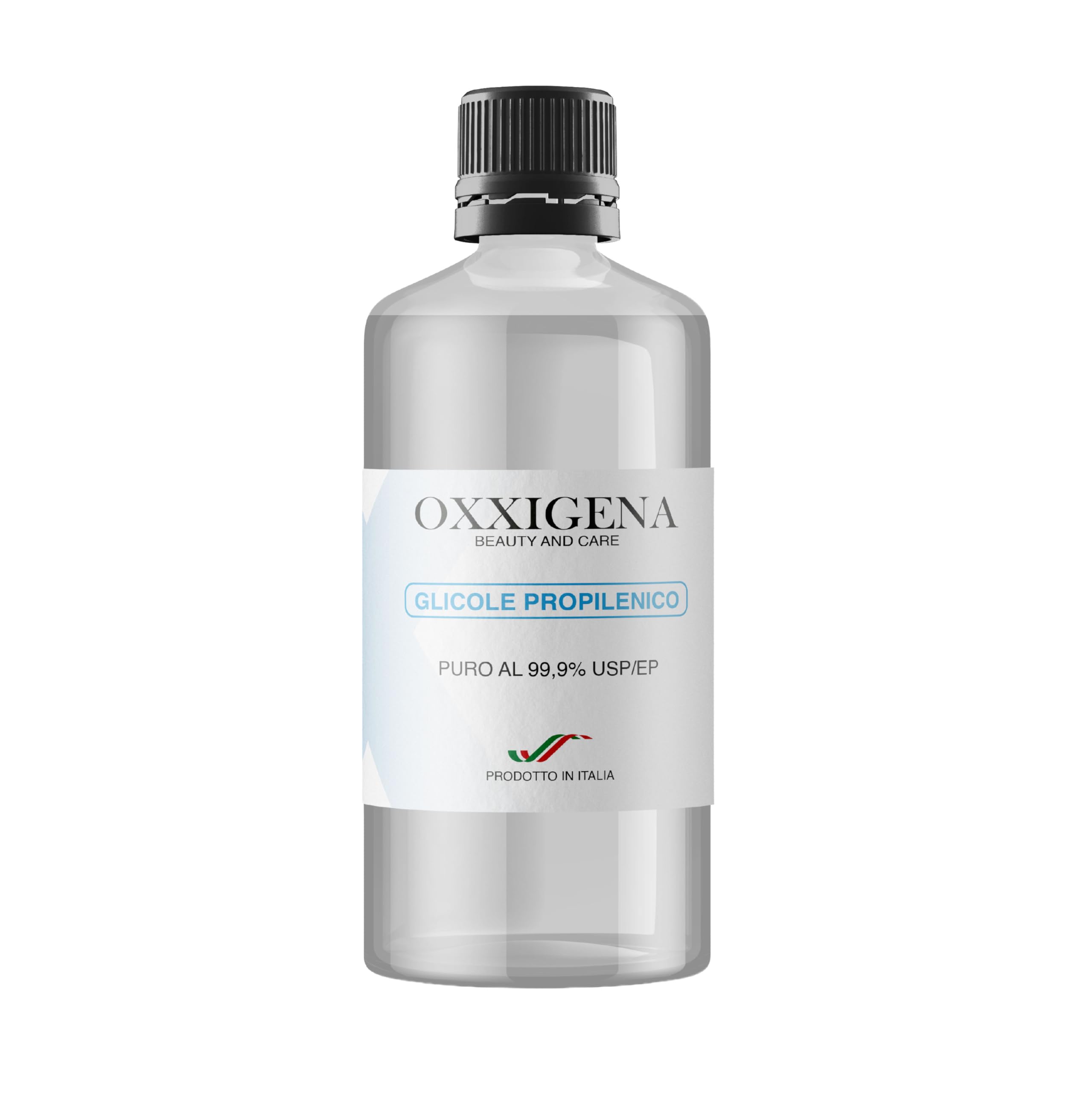 Oxxigena - Glicole Propilenico Liquido Puro al 99,9% da 1 L, Base Neutra Full PG, Ideale per Idratare la Pelle e Creare Liquidi, Insapore e Inodore, Purezza Farmaceutica Certificata USP/EP