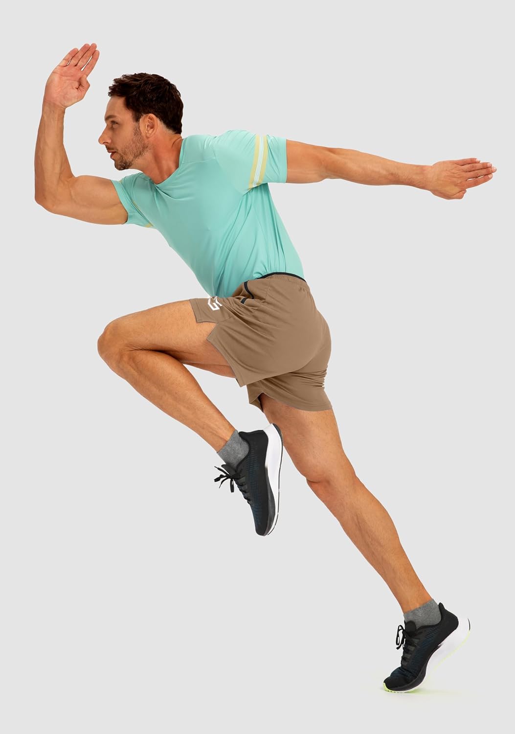 G Gradual Men's Running Shorts with Zipper Pockets Quick Dry Gym Athletic Workout 5" Shorts for Men - Image 6