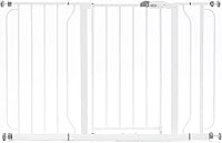 Vista 2 de Regalo Easy Step - Puerta de seguridad extra ancha de 49 pulgadas para bebé, incluye kit de extensión de 4 pulgadas y 12 pulgadas, kit de montaje a