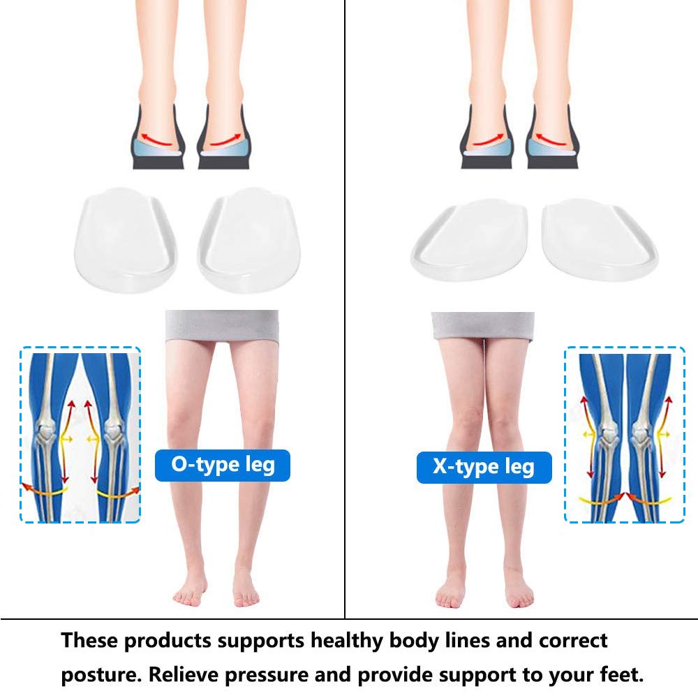 Medial & Lateral Heel Wedge Silicone Insoles, Supination & Pronation