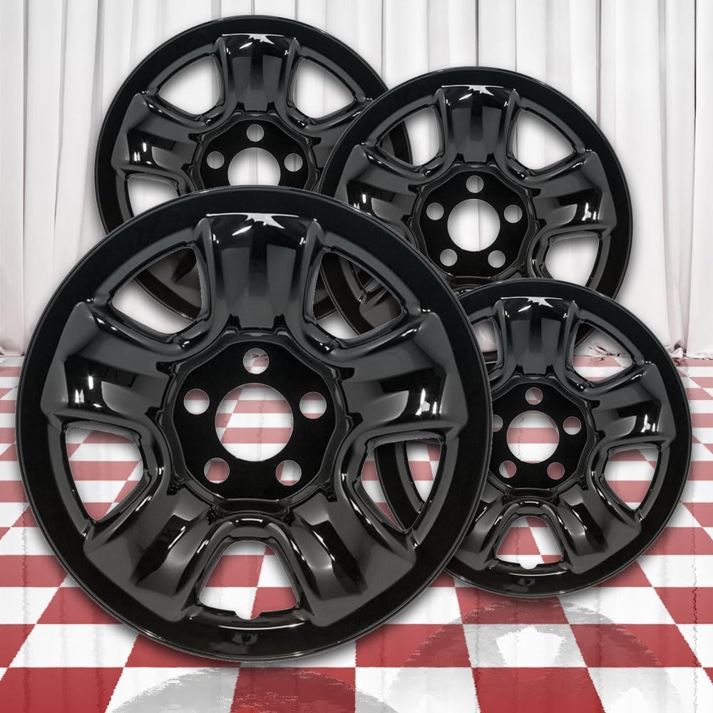 Gloss Black 16in Wheel Skin Overlays for Honda CRV 2013-2016