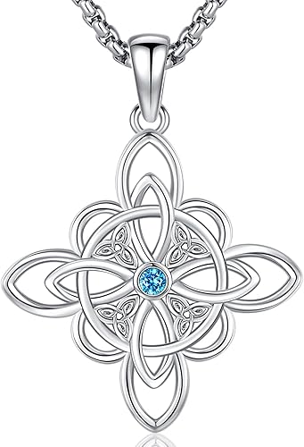 Odinstone Tetragrammaton de Plata 925 Tetragrammaton - Collar con colgante para hombres y mujeres, amuleto de buena suerte, joyería Wiccan