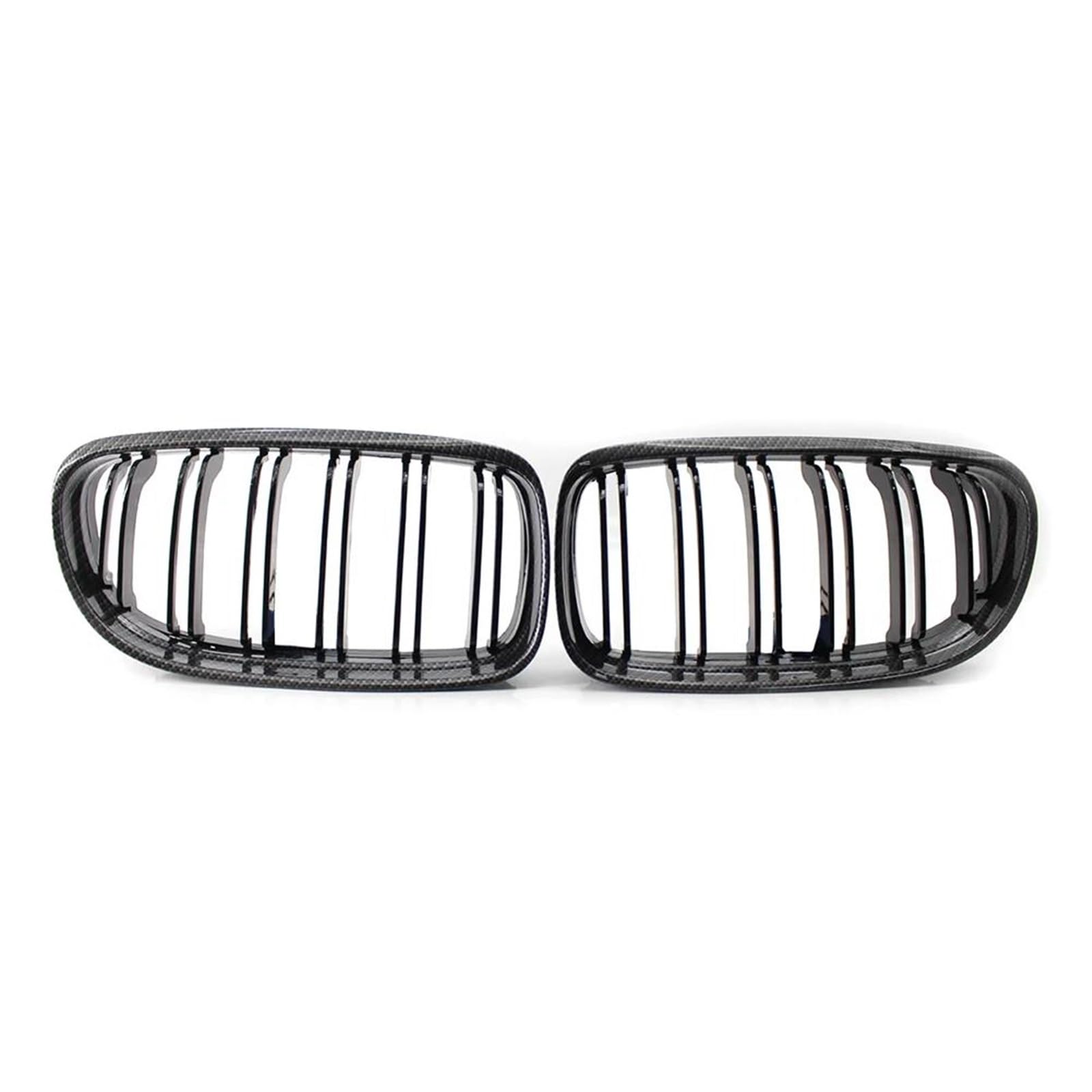Rejilla de ventilación para coche E90 E91 2009-2012 estilo riñón doble listón negro carbono