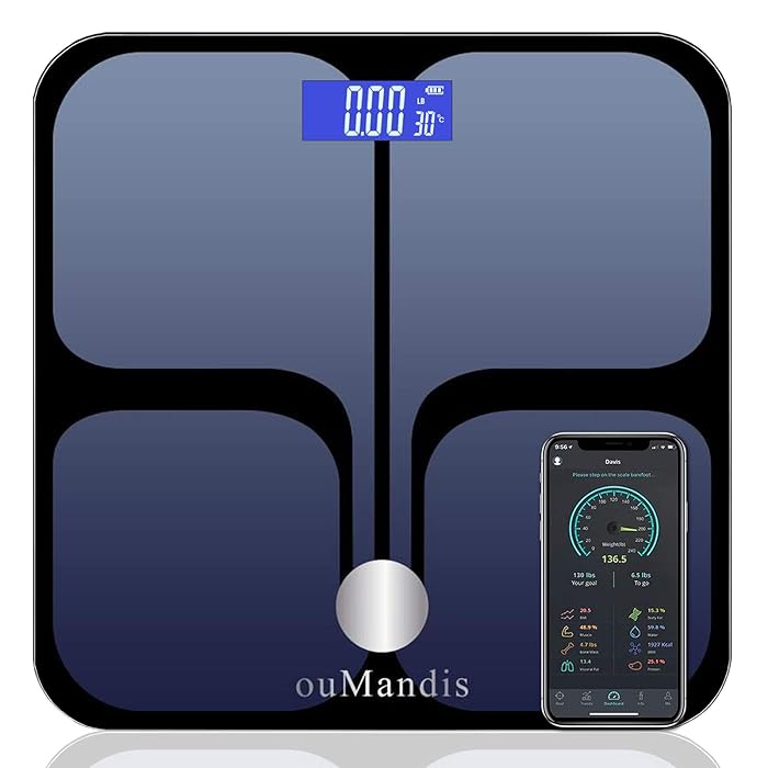 Buy ouMandis Upgrade Premium Smart Scales for Body Weight and Fat