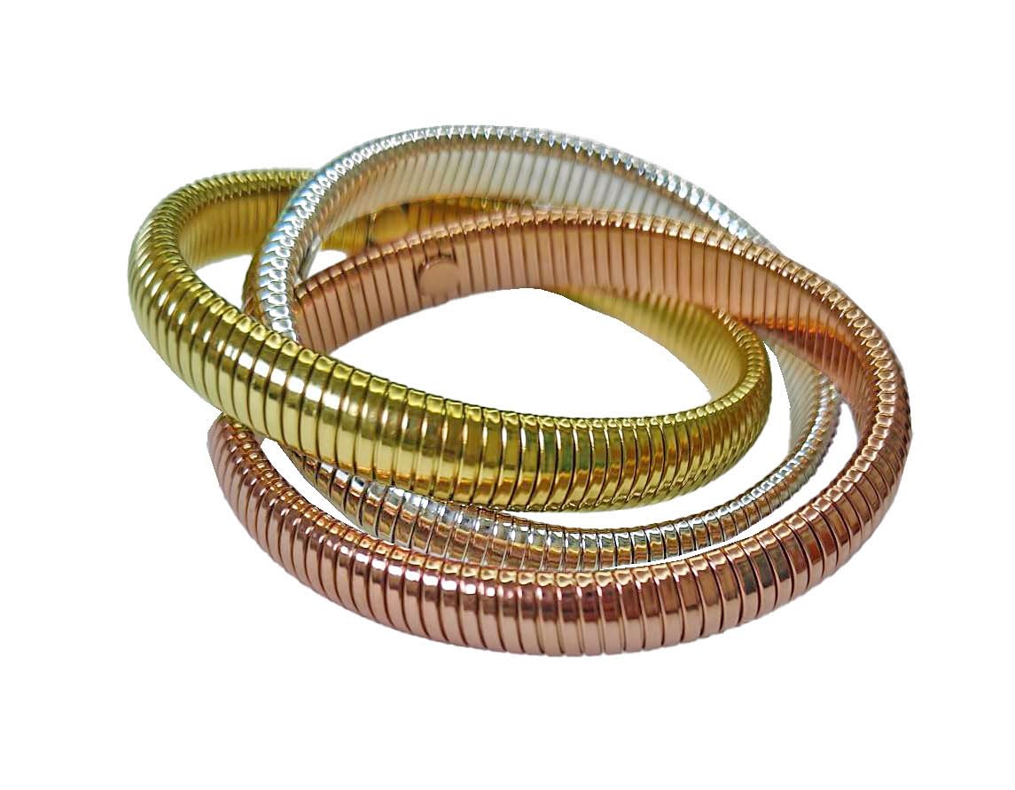 See full amazon price history chart for Fuschianet Flexible Golden, Silver, Rose Gold Spiral Triple Layer Spiral Hoop Bangle Bracelet for Girls and Women Fuschianet Flexible Golden, Silver, Rose Gold Spiral Triple Layer Spiral Hoop Bangle Bracelet for Girls and Women (B0D6VR3PTQ) Amazon Price History, Amazon Price Tracker