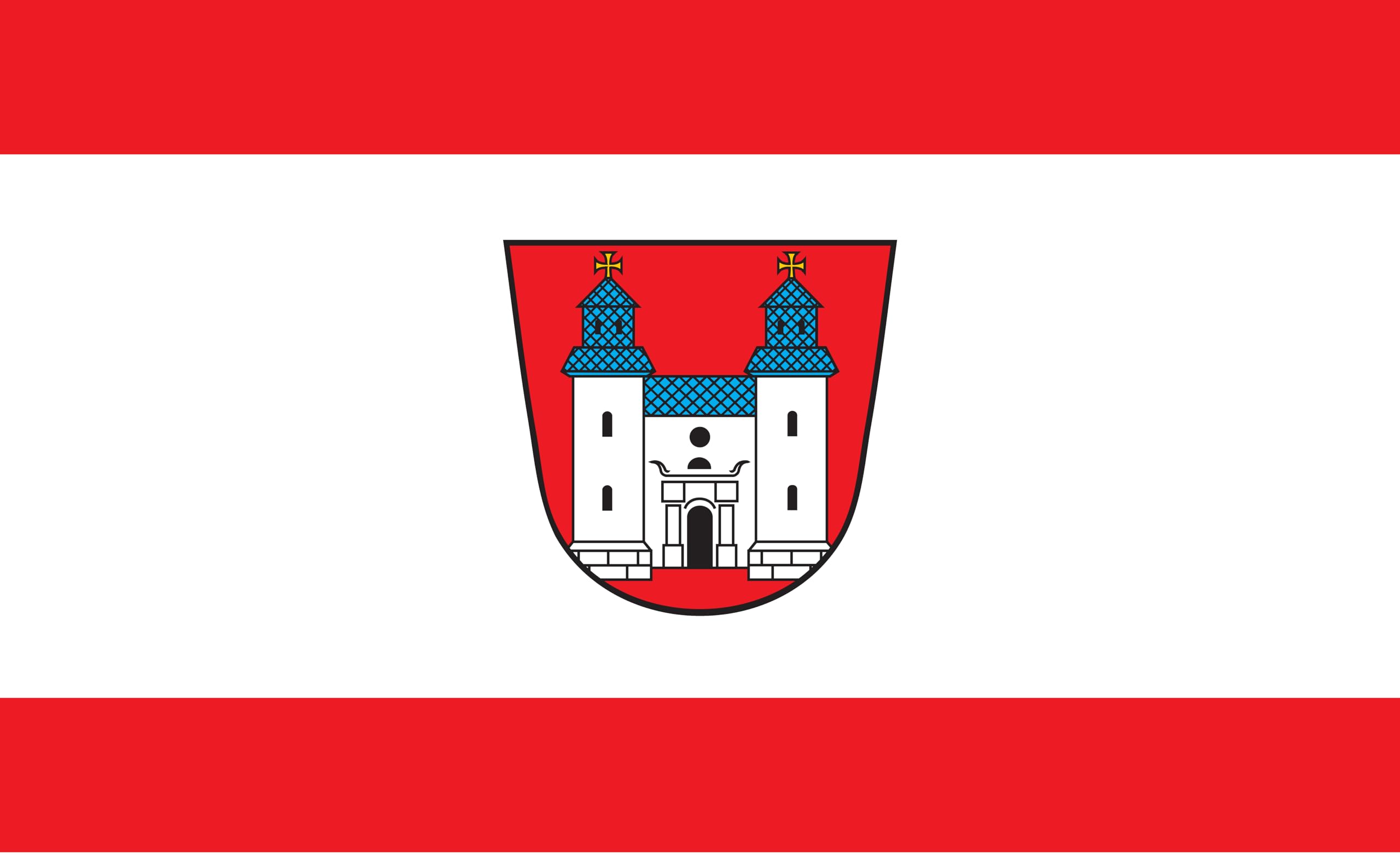Drapeau de Hesse 90 x 60 cm Arfurt pour mât et décoration intérieure