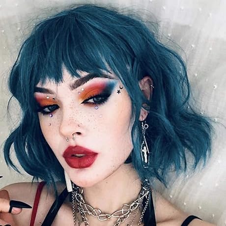 Lapis Lazuli Inspired Wavy Blue Cosplay Wig