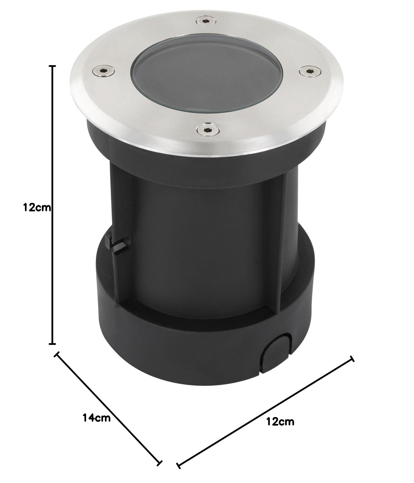 HAVA Spot encastré au sol GU10 IP67, acier inoxydable, verre, charge 2000kg