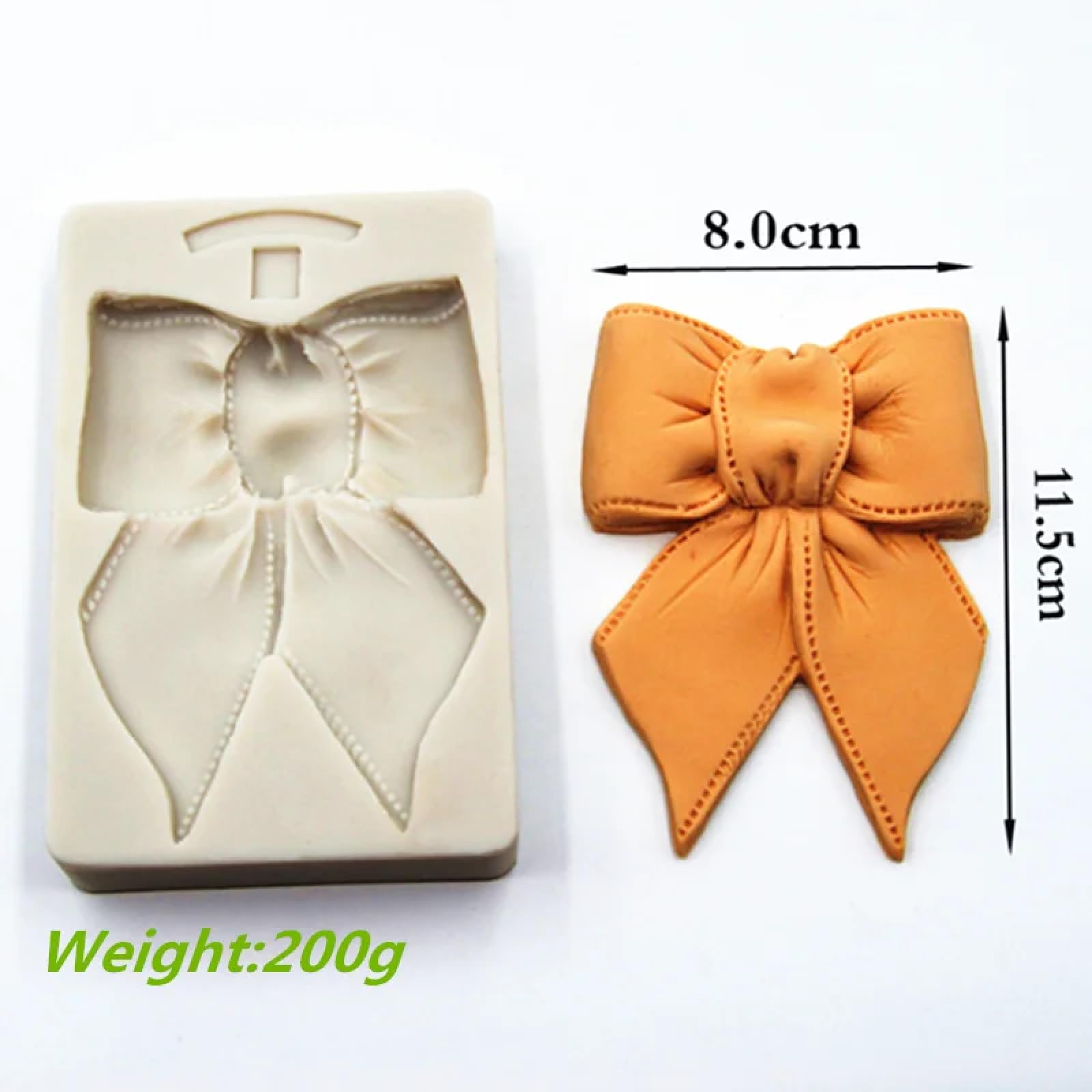 Molde de silicona para hacer fondant, 13,5 x 8,8 x 1,7 cm, moldes de silicona para fondant, molde de resina suave para decoración de pasteles, accesorios de cocina, herramientas para hornear