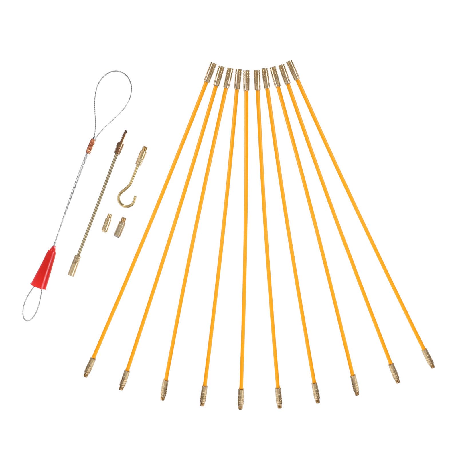 Kit de herramientas para electricistas que necesitan pasar cables en zonas difíciles