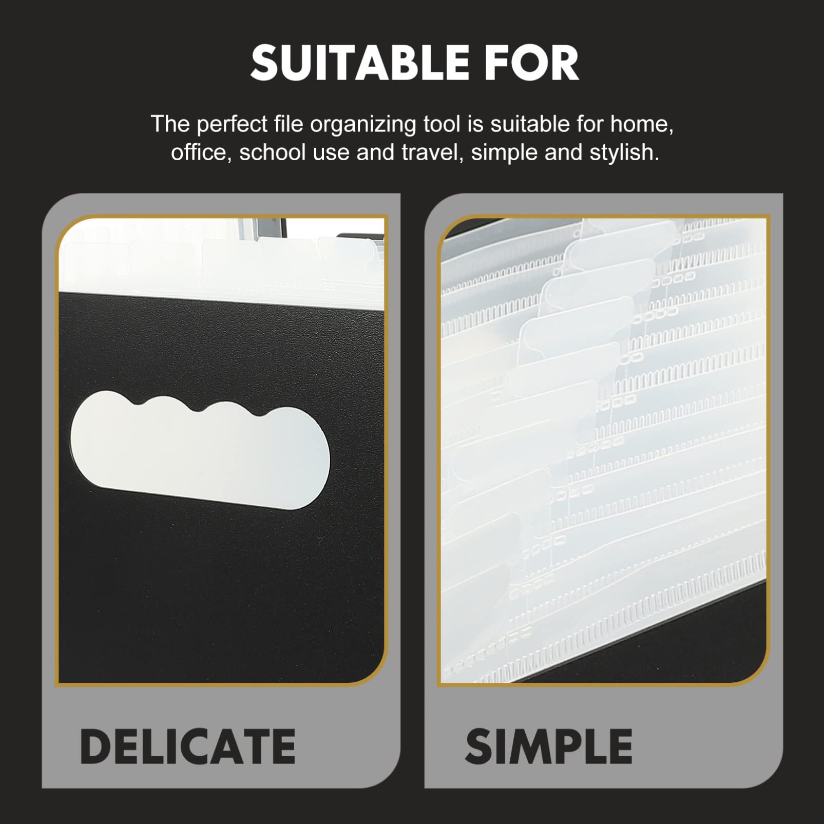 Operitacx A5 Expanding File Folder, A5 Folder Expandable Organiser Document Organiser - Image 4