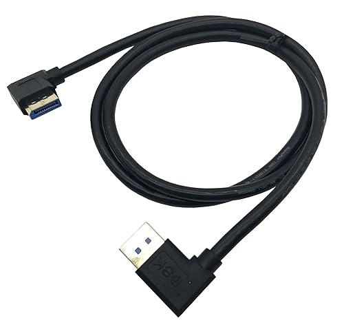 Miniatura 5 de Cable Displayport 1.4 8K 60Hz, dafensoy 90 grados en ángulo recto Displayport macho a ángulo recto Displayport Macho, compatible con 8K60Hz, 4K144Hz