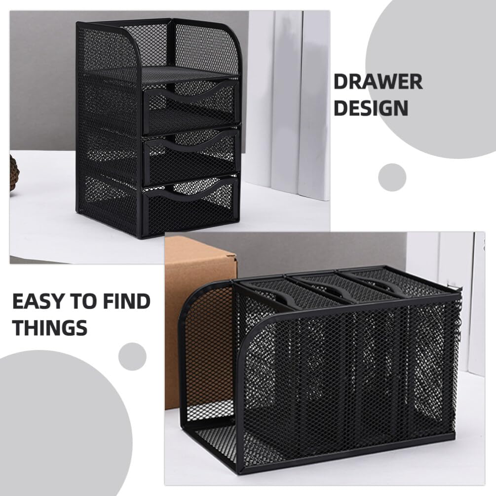 EXCEART Organizador De Escritorio De Almacenamiento Para Contenedor De Archivos y Accesorios Para Mantener El Escritorio Desorden