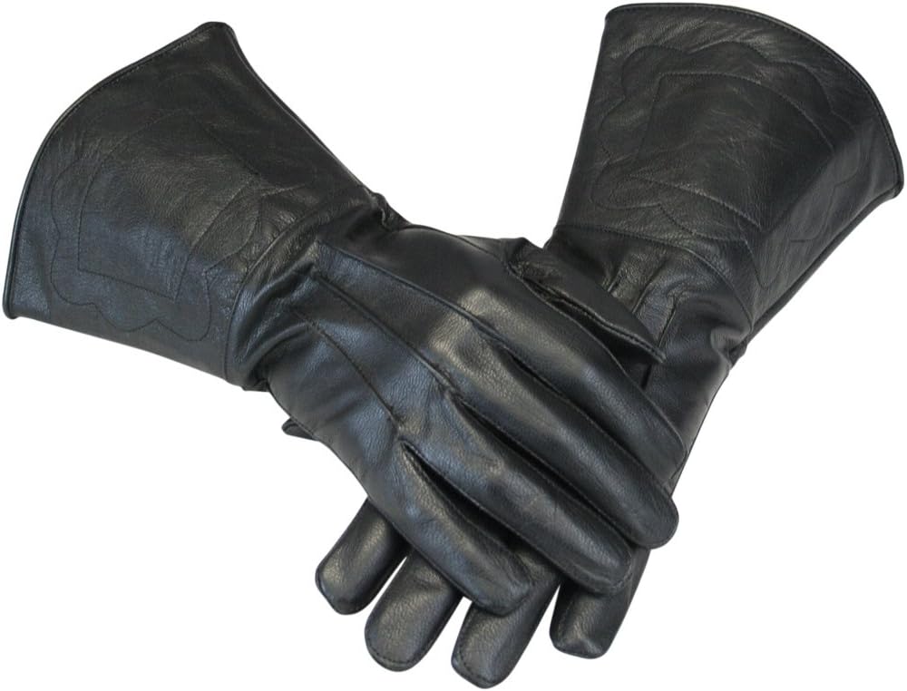 Historical Emporium Men's Victorian Driving/Cosplay Leather Gauntlets
