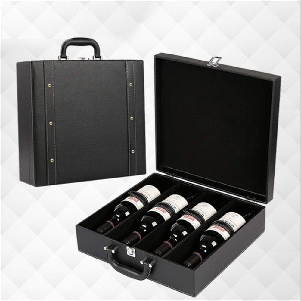 Champagne Gift Box 4 Bottle Portable Wine Box With Top