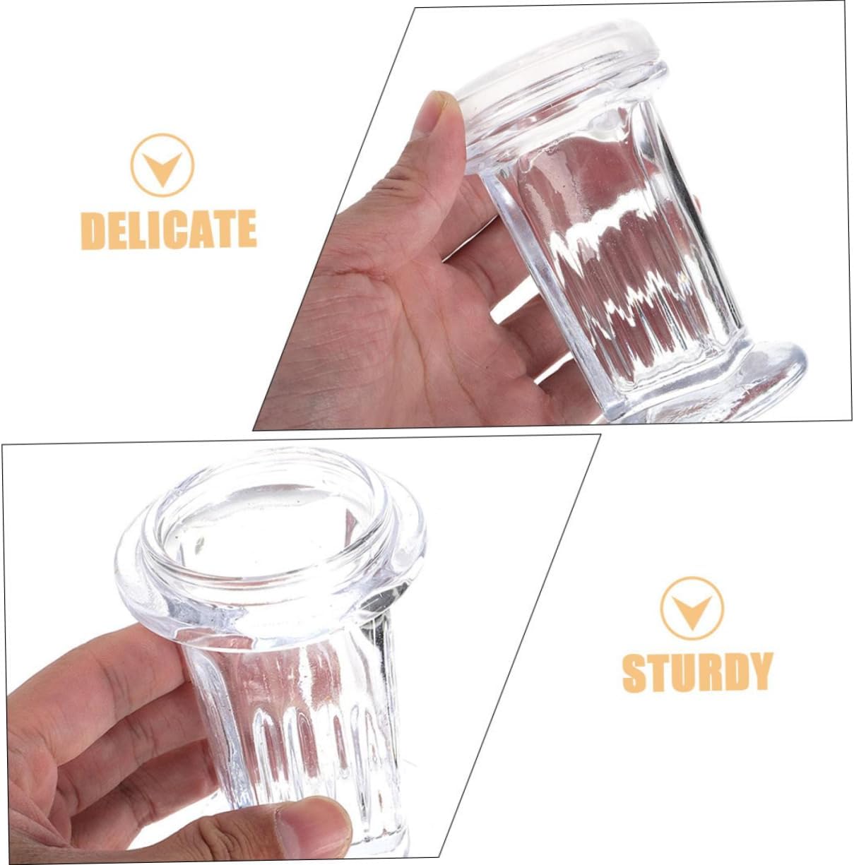CHILDWEET 3pcs Glass Staining Jar with Lid Capacity Holds Microscope Slides Transparent Staining Container for Laboratory Use and Sample Handling