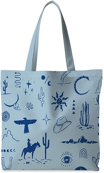 Western Tote Bag, Cowgirl Canvas Tote Bag for Women, Western Gifts, Cowgirl Gifts Stuff