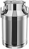 Vista 12 de DNYSYSJ Leche de acero inoxidable, 30L/7.9 galones universal herméticos de metal para leche, contenedor de almacenamiento de líquidos, lata