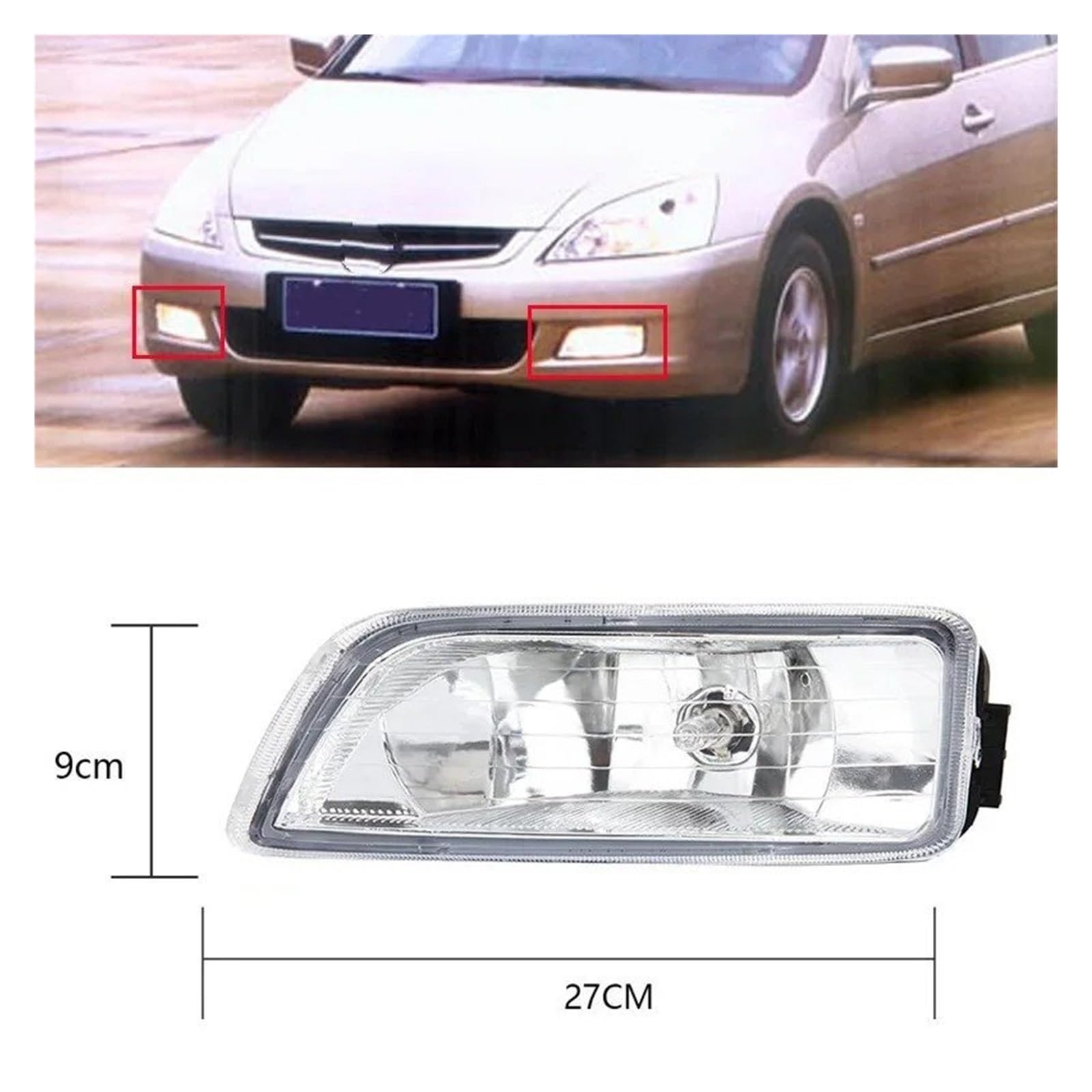 Fendinebbia Per Accord 2003-2007 4 Porte 2 Pz Auto Paraurti Anteriore Fendinebbia Sostituzione Diretta Accessori Lampada Con Lampadine H11