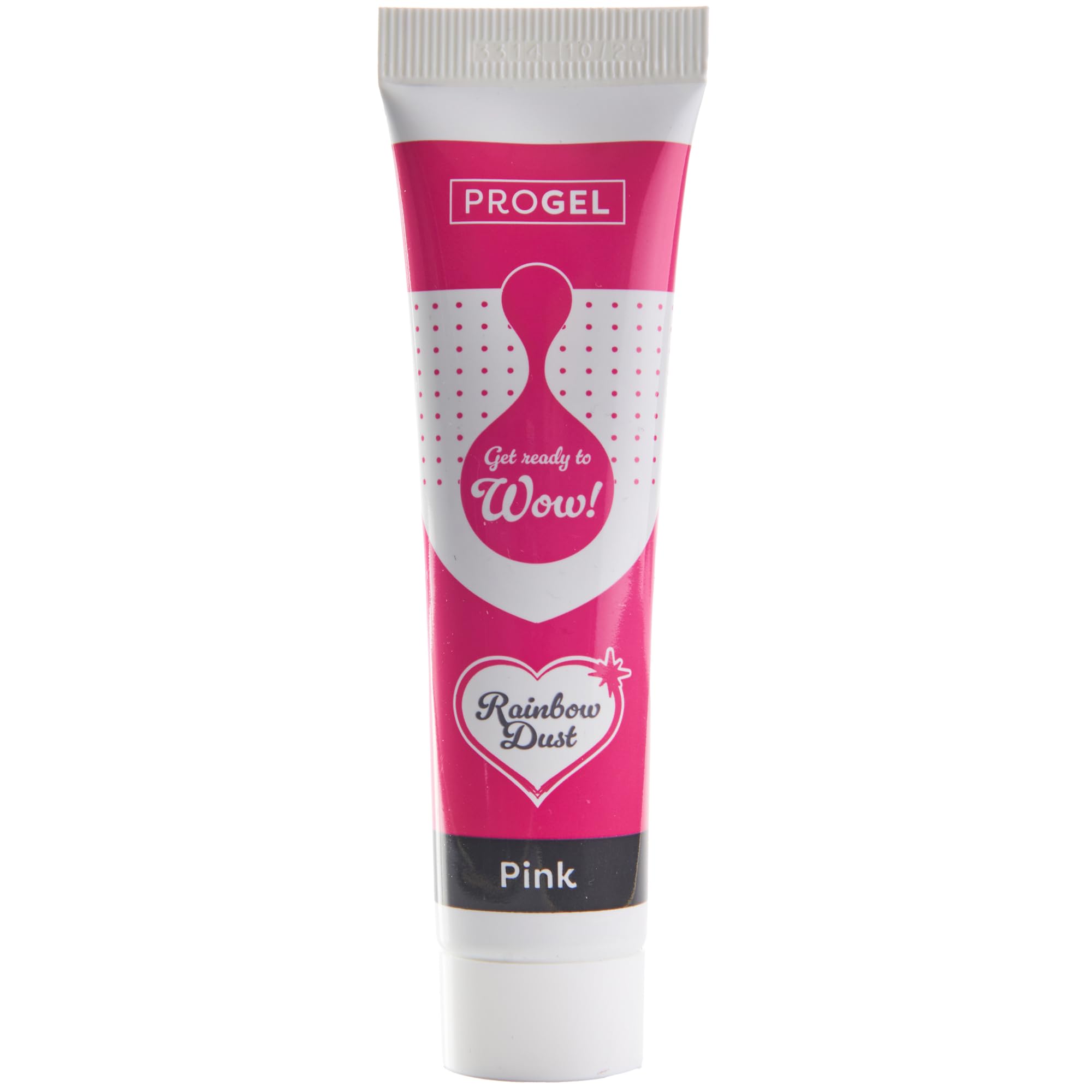Rainbow Dust ProGel® Concentrated Food Colour, Pink Colouring Gel For Baking and Cake Decorating, 25g Tube