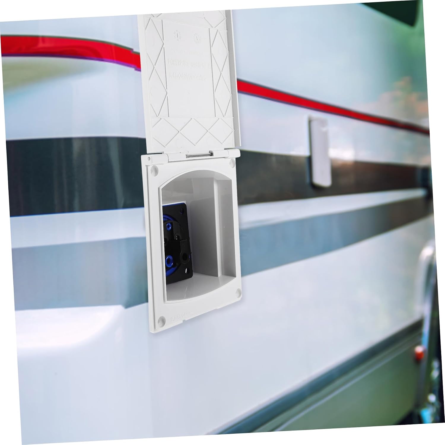 Gatuida 16a Rv Inlet Socket Inlet Box for Rv and Trailer Electrical Receptacle for External Power Connection