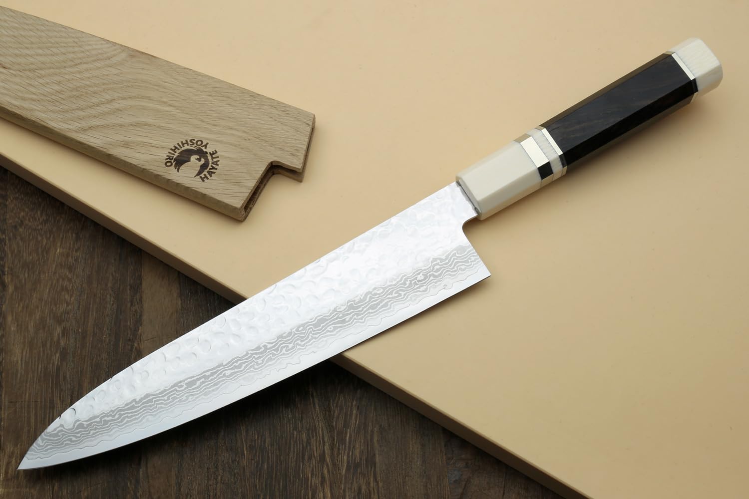 Yoshihiro VG10 Damascus Gyuto Knife - 7" -3