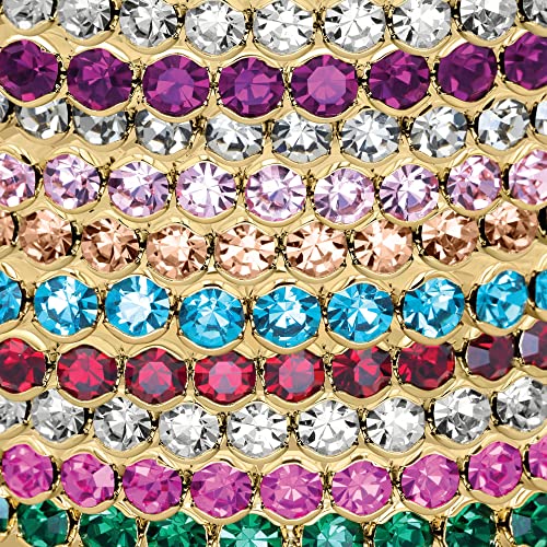 Hot Jewelry Box 14K Gold Plated Tennis Bracelet (3.8Mm Cz) - Memory Wire Stretchable Bracelet For Women - Small Wrist Jewelry, Luxury Layering Piece For Classic And Chic Style, Ideal For Daily Wear #TOP5