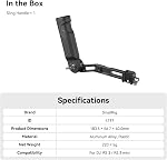 SmallRig Plastic Lightweight Adjustable Handle Sling Handgrip Only for DJI RS 4 Mini/RS 3 Mini Gimbal Handheld Stabilizer, with NATO Clamp and Cold Shoe Mount - 4197B | Adjustable Handle for Comfortable, Stable Handheld Shooting