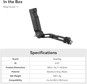 SmallRig 4197B DJI RS3 Mini için Sling Handle