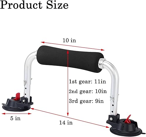 Miniatura 6 de Rodillo de kayak, ayuda de elevación del cargador de kayak para carga de automóviles SUV en el techo con ventosa