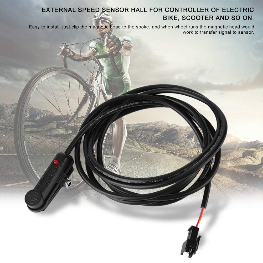 Sugoyi Capteur de Hall de contrôleur, Hall de capteur de vélo, capteur de tachymètre, capteur de Vitesse à Effet Hall, pour contrôleur de vélo électrique de contrôleur de Scooter