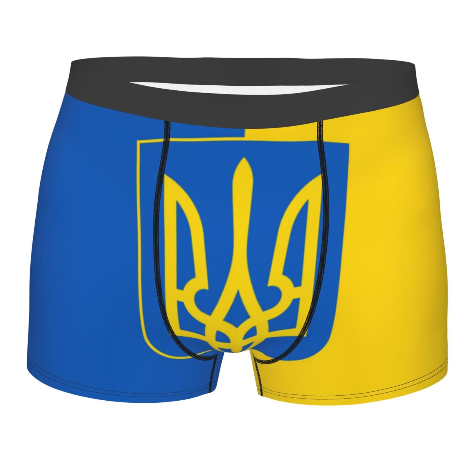 Flag of Ukraine Men's Underwear Breathable Boxer Briefs Stretch Trunks