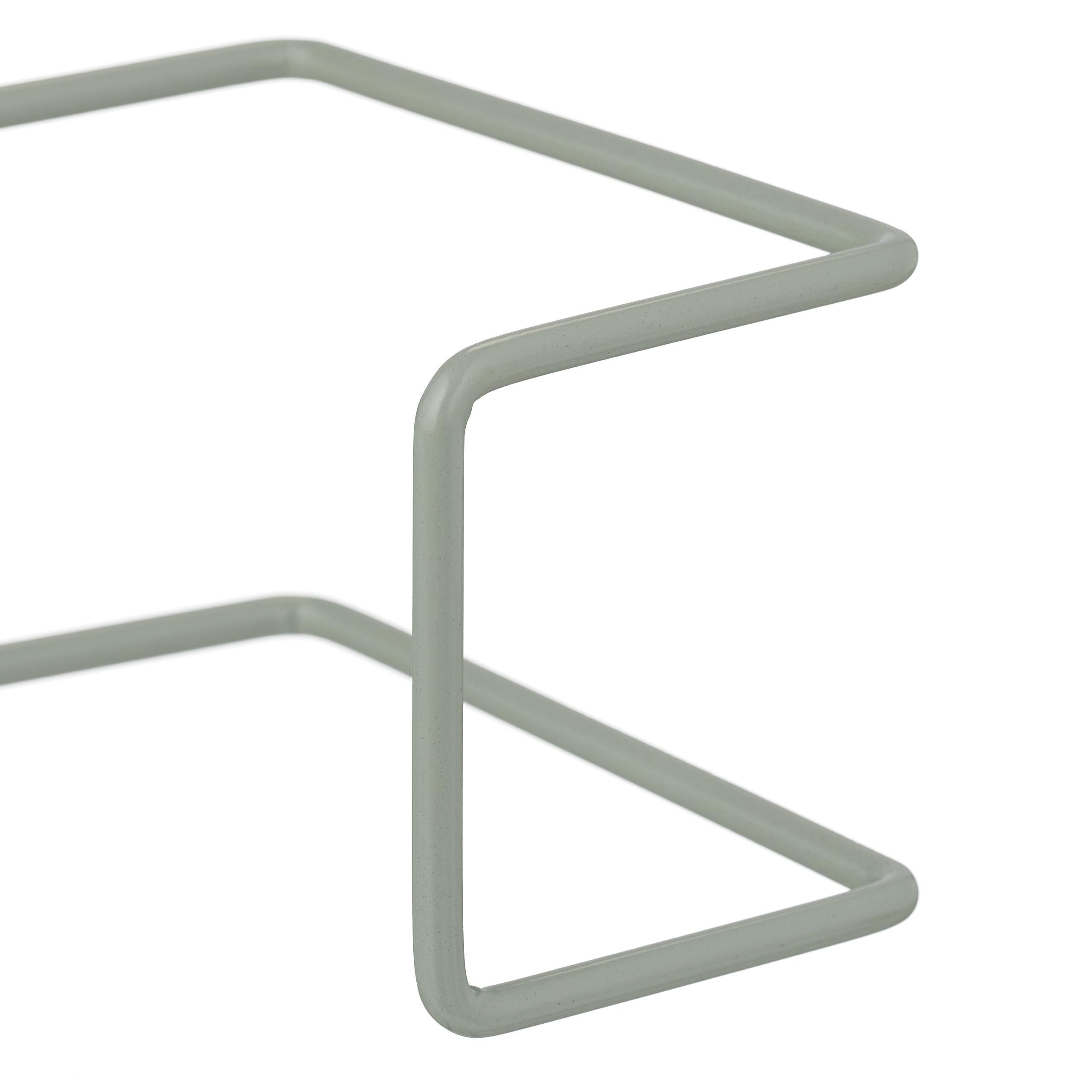 Relaxdays Support Mural pour Votre Boite à Gants jetables, Lot de 2, Fer, H x L x P : 9,5 x 28 x 9,5 cm, Gris