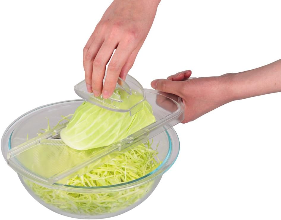Parukinzoku attachment tool cabbage slicer with safety holder clear - Made in Japan] C-8392