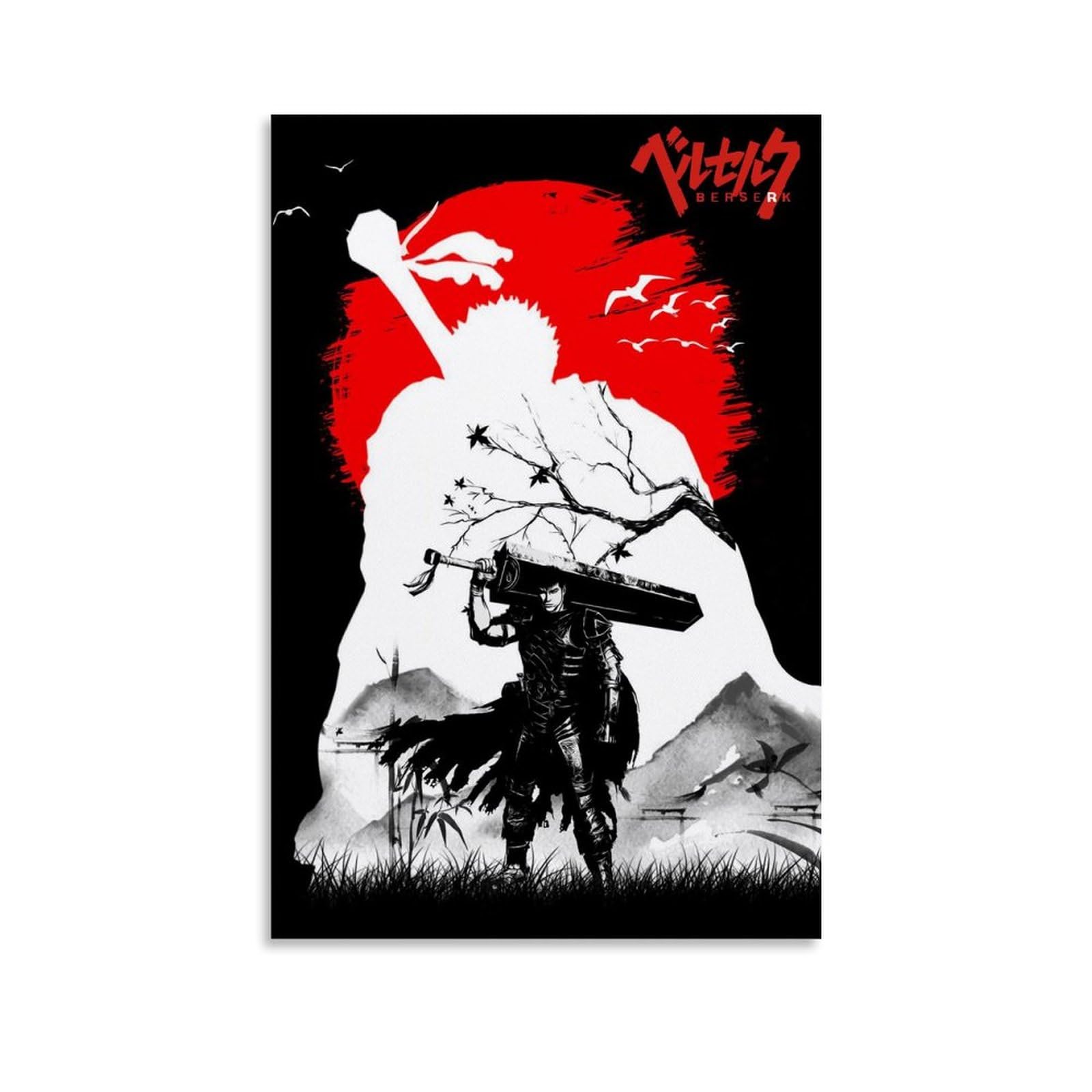 Stampa Su Tela Berserk Crazy Guts 5 Pezzi, Quadri Modulari Consecutivi, Con Cornice, 75x40 Cm Totali, Decorazione Casa Moderna, Pronto Da Appendere