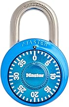 Master Lock Locker Lock, Combination Lock for Gym and School Locker, Blue, 1528D