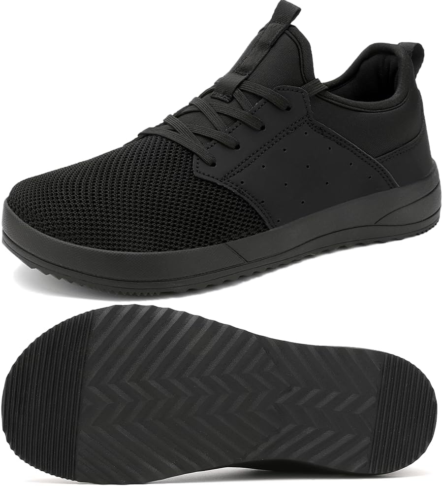 CFVKPT Men's Wide Toe Box Shoes Arch Support Barefoot Dress Sneakers Fashion Comfortable Breathable Casual Shoes