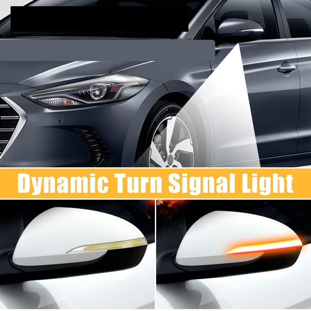 Luz Intermitente Derecho Lado para Hyundai para Elantra para Avante MK6 AD 2016 2017 2018 2019 LED Intermitente Dinámico Luz Indicador De Espejo Lateral Piloto Lateral