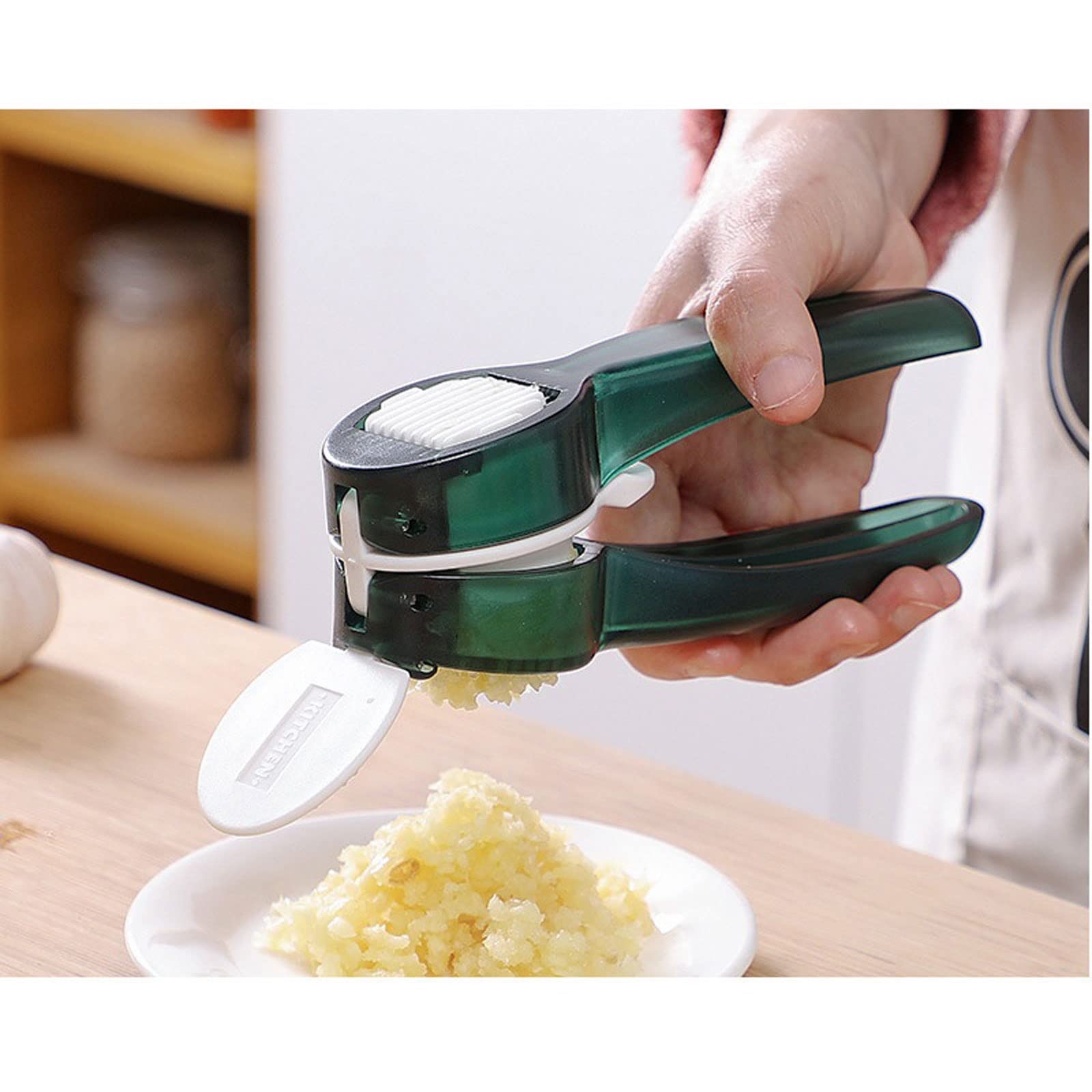 Picadora Cortadora De Verduras Prensa De Ajo Manual Rebanadora De Ajo Multifuncional Picadora De Ajo De Acero Inoxidable Exprimidor para Picar Gadgets De Cocina