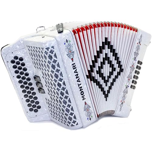 Montanari 3412 3S Accordion FBE White